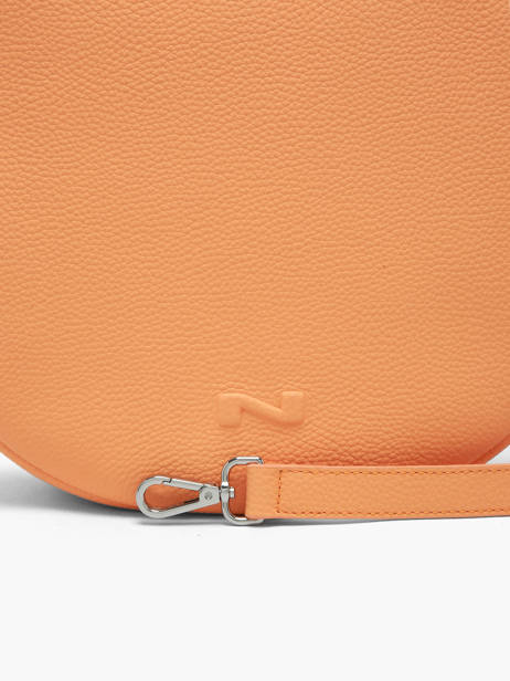 Schoudertas Anna Leder Nathan baume Oranje nathan 9 ander zicht 3
