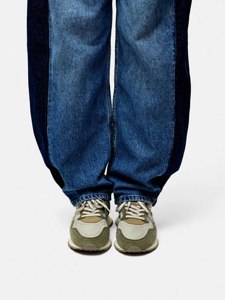 Sneakers Uit Leder Hoff Groen men 12602403 ander zicht 1