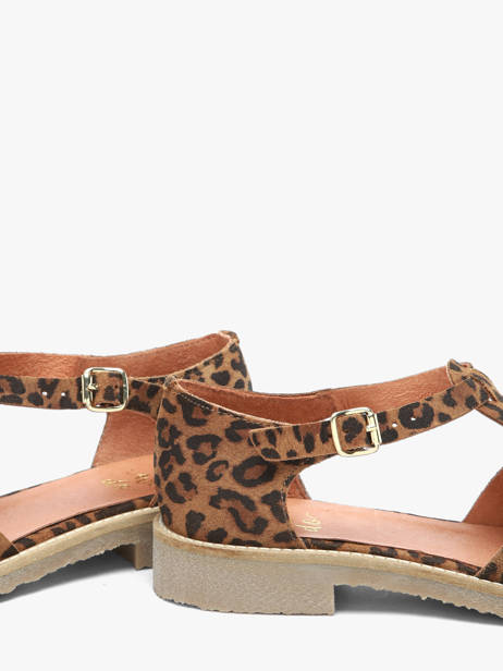 Sandalen Uit Leder We do Bruin women 45255A46 ander zicht 2