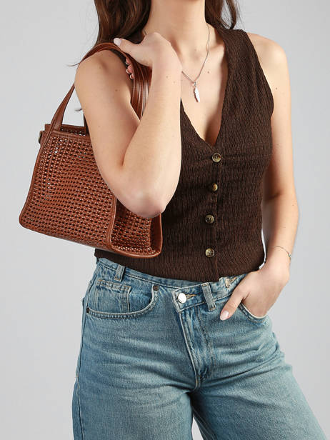 Schoudertas /cross Body Tresse Miniprix Bruin tresse 19753 ander zicht 1