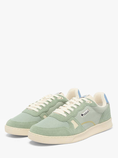 Sneakers Uit Leder Faguo Groen men 26CG9202 ander zicht 1