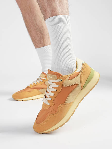 Sneakers Uit Leder Hoff Oranje men 12602009 ander zicht 1