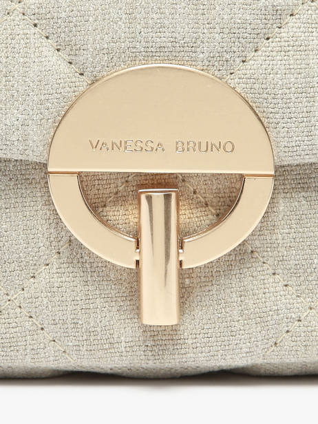 Cross Body Tas Moon Linnen Vanessa bruno Beige moon 70V40533 ander zicht 3