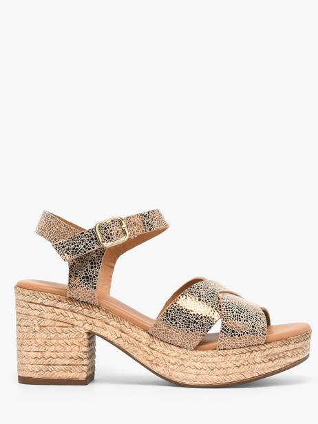 Sandalen Met Hak Uit Leder Aliwell Bruin women A126091