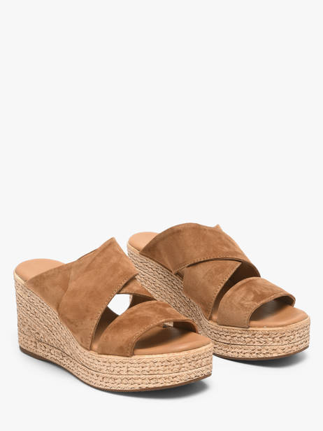 Slippers Met Sleehak Uit Leder Aliwell Bruin women A126189 ander zicht 1