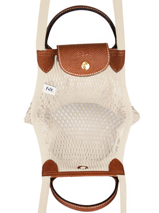 Longchamp Le pliage filet Schoudertas Wit