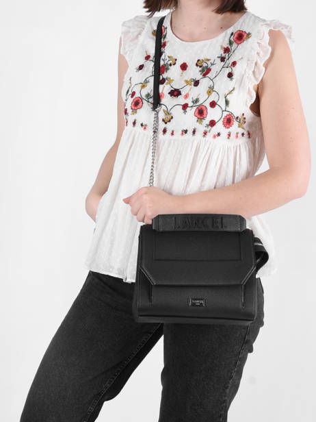 Handtas L Ninon Leder Lancel Zwart ninon A09223 ander zicht 2