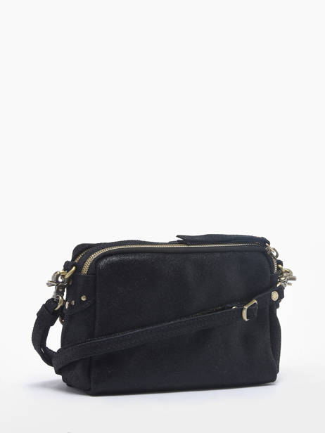 Cross Body Tas Vintage Leder Mila louise Zwart vintage 23673XSX ander zicht 4