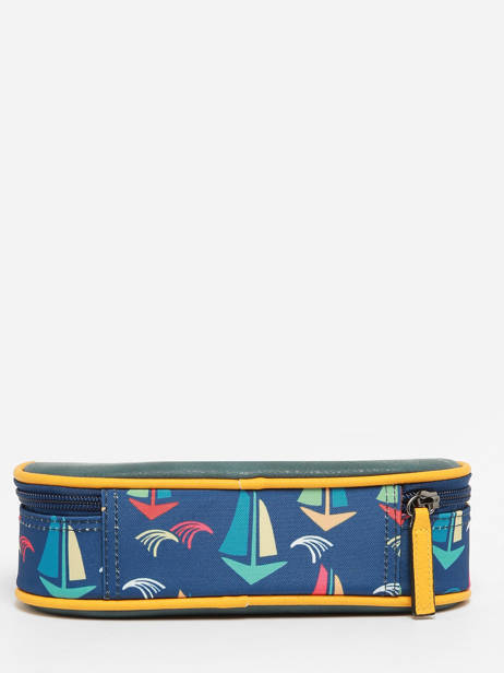 Pennenzak 1 Compartiment Cameleon Blauw retro PLUM ander zicht 2